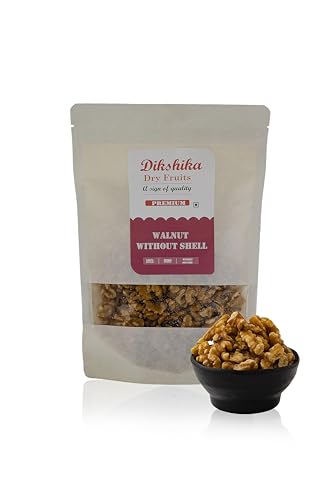 Dikshika Dry Fruits Clean and Natural Akhrot 950 gm | Rich in Protein, Iron & Antioxidants | Walnuts without Shell | Natural California Walnut Kernels | Fresh Akhrot Giri