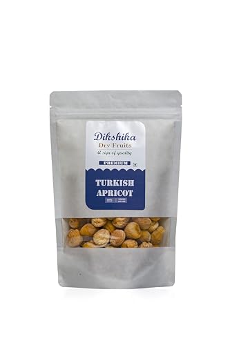 Dikshika Dry Fruits Premium Turkish Apricot | Sun Dried Gluten Free Apricots With No Added Sugar | Add Naturally Sweet Apricots To Your Healthy Recipes (250 G)