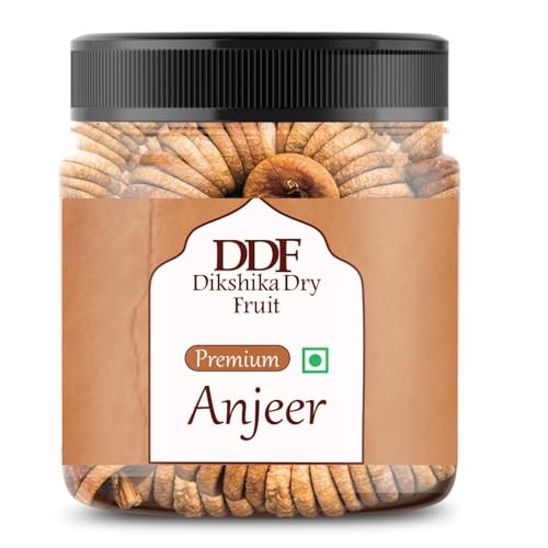 Dikshika Dry Fruits Premium Dried Afghani Anjeer 250 gm | Rich Source of Vitamins, Fiber & Iron | Dry Figs/Big Size Anjeer Dry Fruit | Low in calories & Fat Free | Healthy Snack