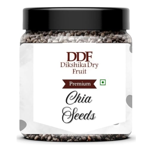 Dikshika Dry Fruits Chia Seeds 1 kg - Healthy Raw Seeds | Clean Chia Seeds for Eating | Healthy Snacks | Calcium and Protein Rich Seeds