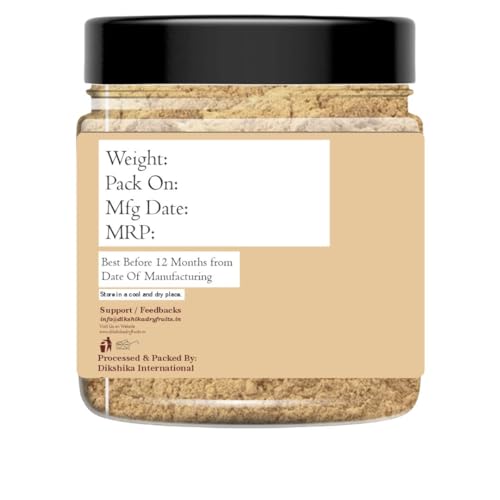 Dikshika Dry Fruits Mulethi Powder | Organic Yashtimadhu Mulethi, Liquorice for Skin and Hair, 200gm