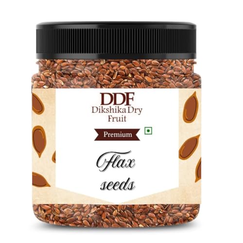 Dikshika Dry Fruits Flax Seeds 1 kg - Alsi Seeds | Flax Seeds for Hair Growth | Raw Seeds for Eating | Source of Iron & Dietary Fibre | Rich in Protein