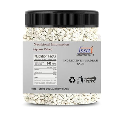 Dikshika Dry Fruits White Mukhwas 300 gm | Peppermint Coated Saunf Mouth Freshner | Madrasi Saunf Helps In Digestion After Meal