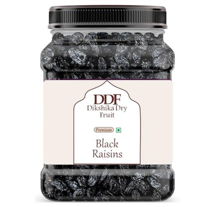 Dikshika Dry Fruits Premium Black Raisins - 250 g | Kali Kishmish | Munakka Dry Fruits | Naturally Sweet and Tasty | Pure Seedless Kismis Raisins | Healthy Snacks | Kali Draksh