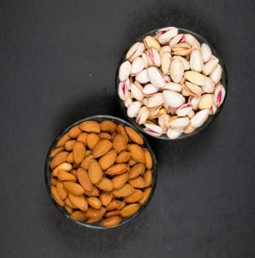 Dikshika Dry Fruits Combo Pack | California Almonds 500g + Pistachios 500g | Healthy Snack, Rich in Antioxidants, Protein, and Fiber | All-Natural, No Preservatives