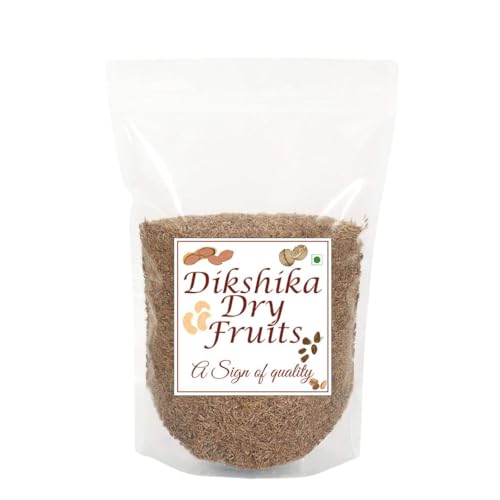 Dikshika Dry Fruits Whole Cumin Seeds 250 gm | Natural & Fresh Jeera - Hygienically Packed, Rich Aroma & Flavor - Nutrient-Rich Spice for Indian Cooking | No added Colours Sabut Jeera