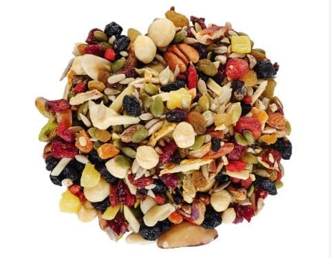 Dikshika Dry Fruits Premium Trail Mix | Healthy Mixed Nuts with Dry Fruits/Health Dry Fruits Mix | Almonds, Cashews, Raisins, Cranberry, Pumpkin, Watermelon Seeds Many More | Special Trail Mix (1Kg)