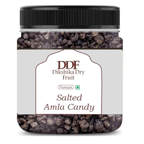 Dikshika Dry Fruits Dried Salted Amla Candy | Salted Gooseberries | Chatpata Amla Candy for Digestion and Immunity | Source of Fibre and Vitamin C