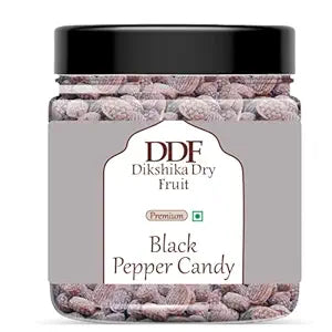 Jar of DDF Black Pepper Candy with visible label
