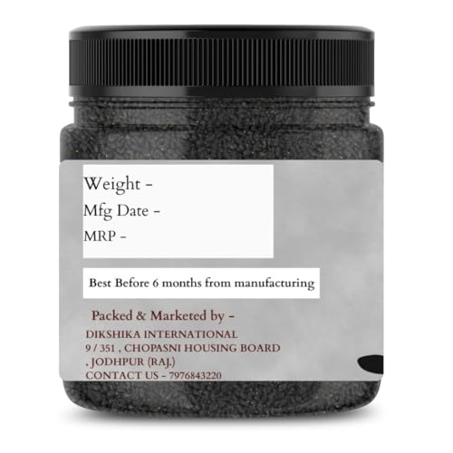 Dikshika Dry Fruits Basil Seeds - 250g | Sabja Beej | Tukmaria Seeds | Seeds for Eating | Weight Management