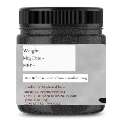 Dikshika Dry Fruits Basil Seeds - 250g | Sabja Beej | Tukmaria Seeds | Seeds for Eating | Weight Management