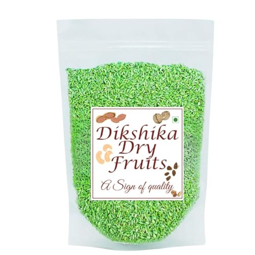 Dikshika Dry Fruits Sweet Green Saunf 600 gm | Madrasi Saunf Mouth Freshener | Helps In Digestion After Meal | Sugar Coated Saunf