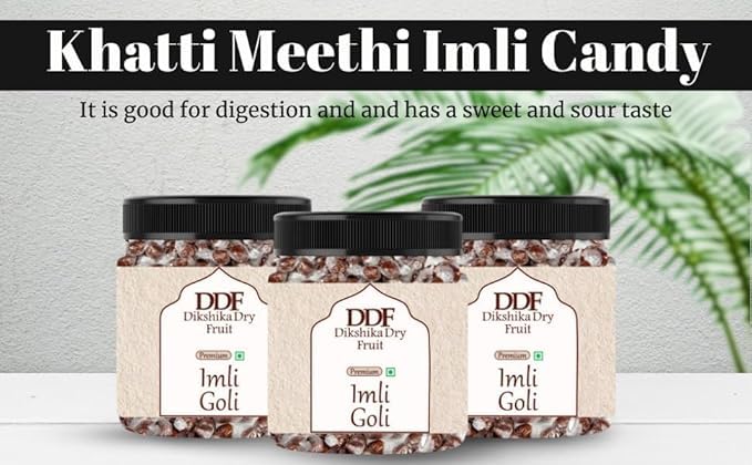 Dikshika Dry Fruits Imli Candy | Khatti Meethi Imly, Chulbuli Emli Tamarind Twist, Twisted Emly Candy | Sweet and Sour Tamarind Candy | Emly gatagat Candy (400gm)