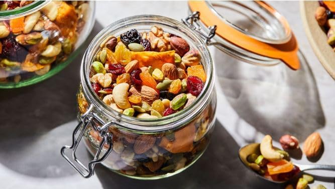 Dikshika Dry Fruits Premium Trail Mix | Healthy Mixed Nuts with Dry Fruits/Health Dry Fruits Mix | Almonds, Cashews, Raisins, Cranberry, Pumpkin, Watermelon Seeds Many More | Special Trail Mix (1Kg)