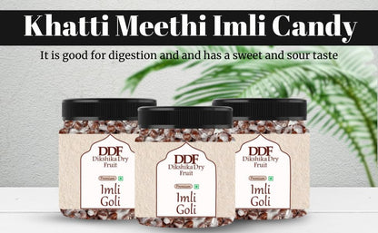 Dikshika Dry Fruits Imli Candy 300 gm | Khatti Meethi Imly, Chulbuli Emli Tamarind Twist Candy, Twisted Emly Candy | Sweet and Sour Tamarind Candy | Emly gatagat