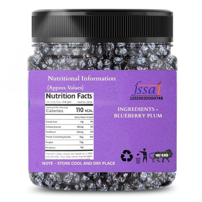 Dikshika Dry Fruits Organic Dried Blueberry | Whole Naturally Sweet Blueberries | Rich in Antioxidants & Fiber | Premium Dried Berries for Baking, Smoothies & Snacking | 1Kg