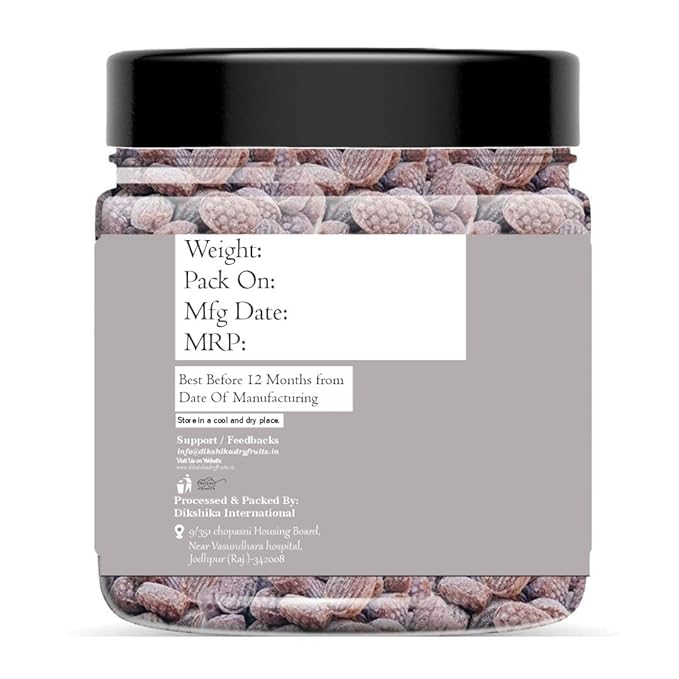 Jar with a patterned label on a white background