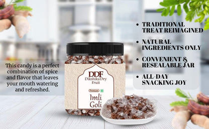 Dikshika Dry Fruits Imli Candy 300 gm | Khatti Meethi Imly, Chulbuli Emli Tamarind Twist Candy, Twisted Emly Candy | Sweet and Sour Tamarind Candy | Emly gatagat