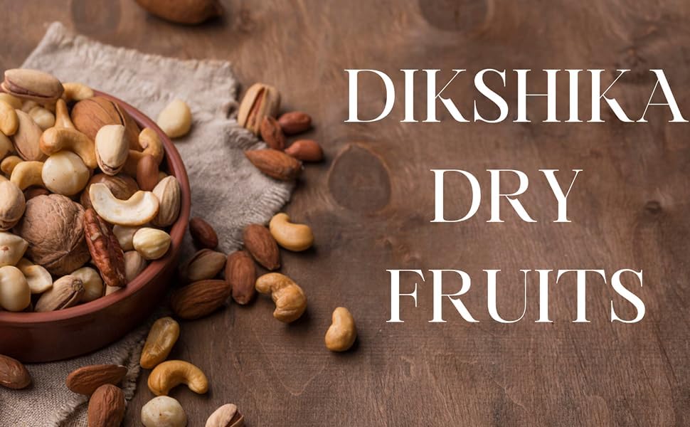 Dikshika Dry Fruits Premium Cashew Nuts (W320) Nutritious & Delicious Nuts | Gluten Free | Whole Crunchy Cashew | Premium Kaju nuts | Nutritious & Delicious (250 G)