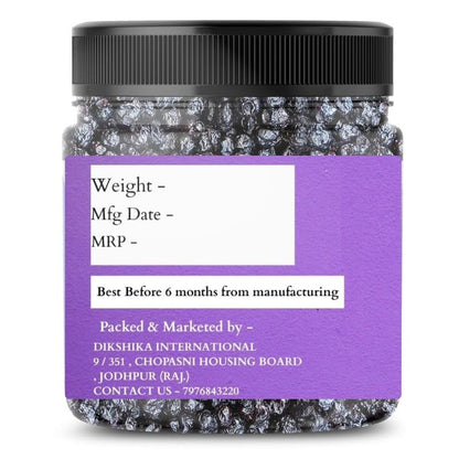 Dikshika Dry Fruits Organic Dried Blueberry | Whole Naturally Sweet Blueberries | Rich in Antioxidants & Fiber | Premium Dried Berries for Baking, Smoothies & Snacking | 1Kg