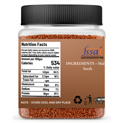 Raw Halim Seeds (Garden Cress) - High Fiber & Iron Superfood - Supports Hormonal Balance & Immunity - Non-GMO, Gluten-Free Aliv Seeds for Smoothies & Salads
