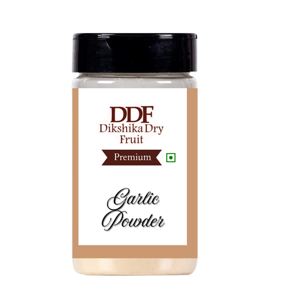 Jar of DDF Garlic Powder on a white background