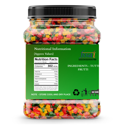 Dikshika Dry Fruits Mix Tutti Frutti Cherries Fresh Fruits 250 gm | Tutti Frutti for Cake | Sweet Toppings Cherries/Cherry For Cakes & Cookies Decoration